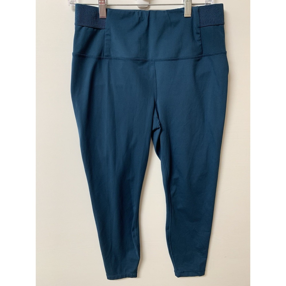 Yogalicious Lux Women's Green XL Ankle Leggings Athletic Workout